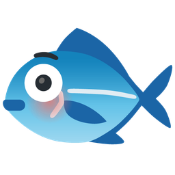 fish and flushed face