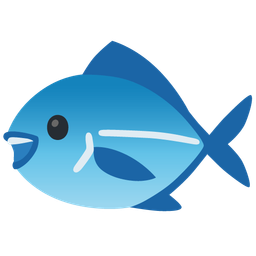 Fish and Grinning face