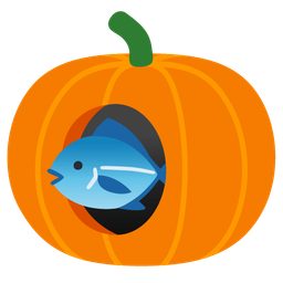 fish and jack-o-lantern