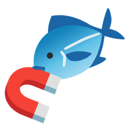 fish and magnet