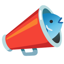 fish and megaphone
