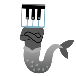 fish and musical keyboard
