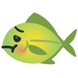 fish and nauseated face