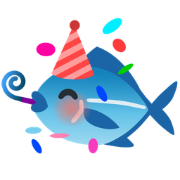 fish and partying face