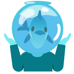 fish and person shrugging