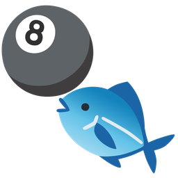 fish and pool 8 ball