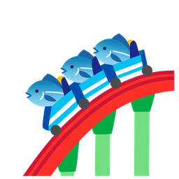 fish and roller coaster