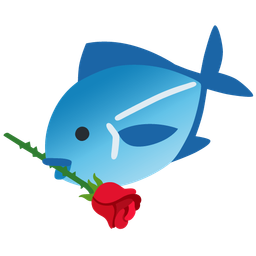 fish and rose