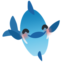 Fish and Smiling face with open hands