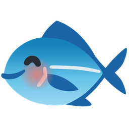 Fish and Smiling face with smiling eyes