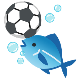 fish and soccer ball