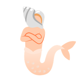 fish and spiral shell