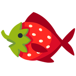 fish and strawberry