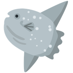 fish and sun with face