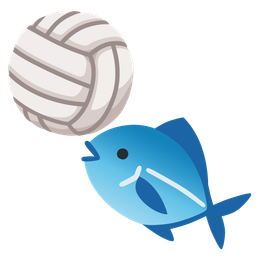 fish and volleyball