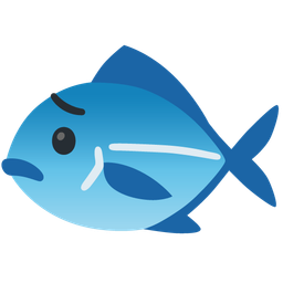 fish and worried face