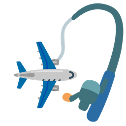 fishing pole and airplane