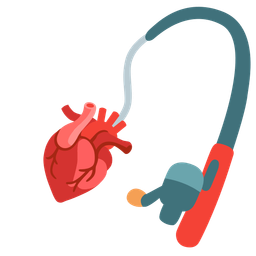 fishing pole and anatomical heart