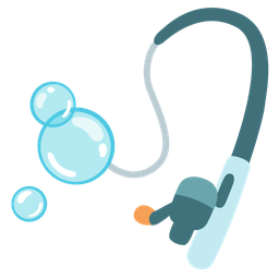 fishing pole and bubbles