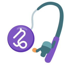 fishing pole and Capricorn