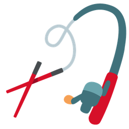 fishing pole and chopsticks