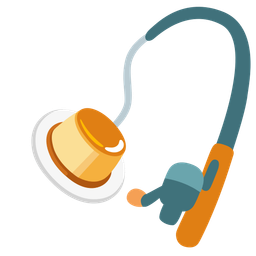 fishing pole and custard