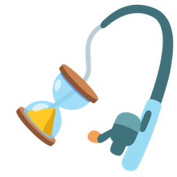 fishing pole and hourglass done