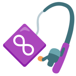 fishing pole and infinity