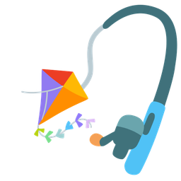 fishing pole and kite