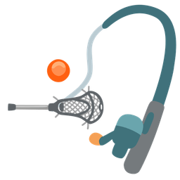 fishing pole and lacrosse