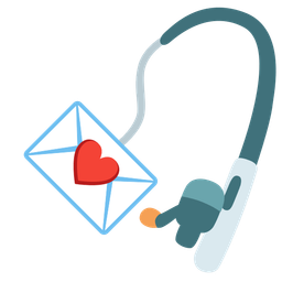 fishing pole and love letter