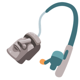 fishing pole and moai