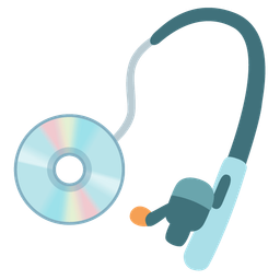 fishing pole and optical disk