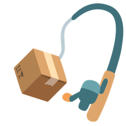 fishing pole and package