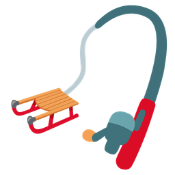 fishing pole and sled