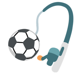 fishing pole and soccer ball