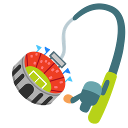 fishing pole and stadium