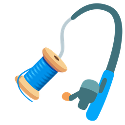 fishing pole and thread