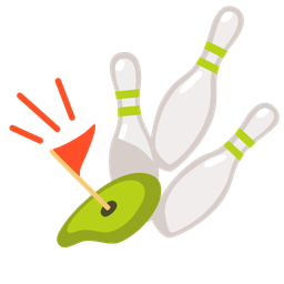 flag in hole and bowling