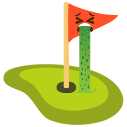 flag in hole and face vomiting