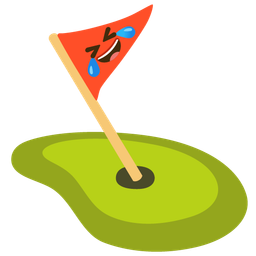 Flag in hole and Rolling on the floor laughing