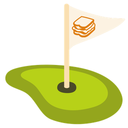 flag in hole and sandwich