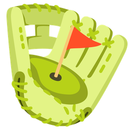 flag in hole and softball