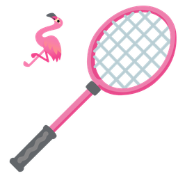 flamingo and badminton