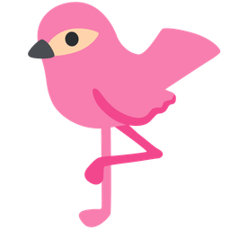 flamingo and bird
