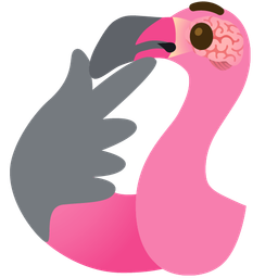 flamingo and brain