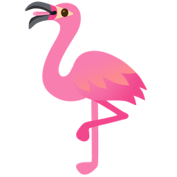 Flamingo and Face with tongue