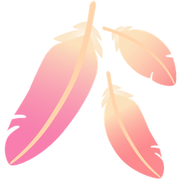 flamingo and fallen leaf