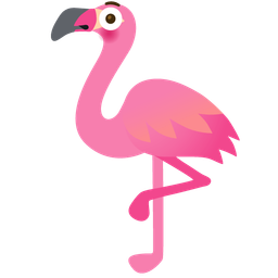 flamingo and flushed face