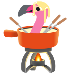 flamingo and fondue